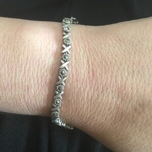 Silver XO bracelet
